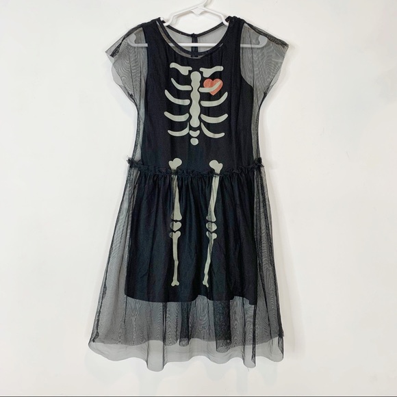 H&M Other - GIRLS H&M skeleton dress costume tulle heart 1142